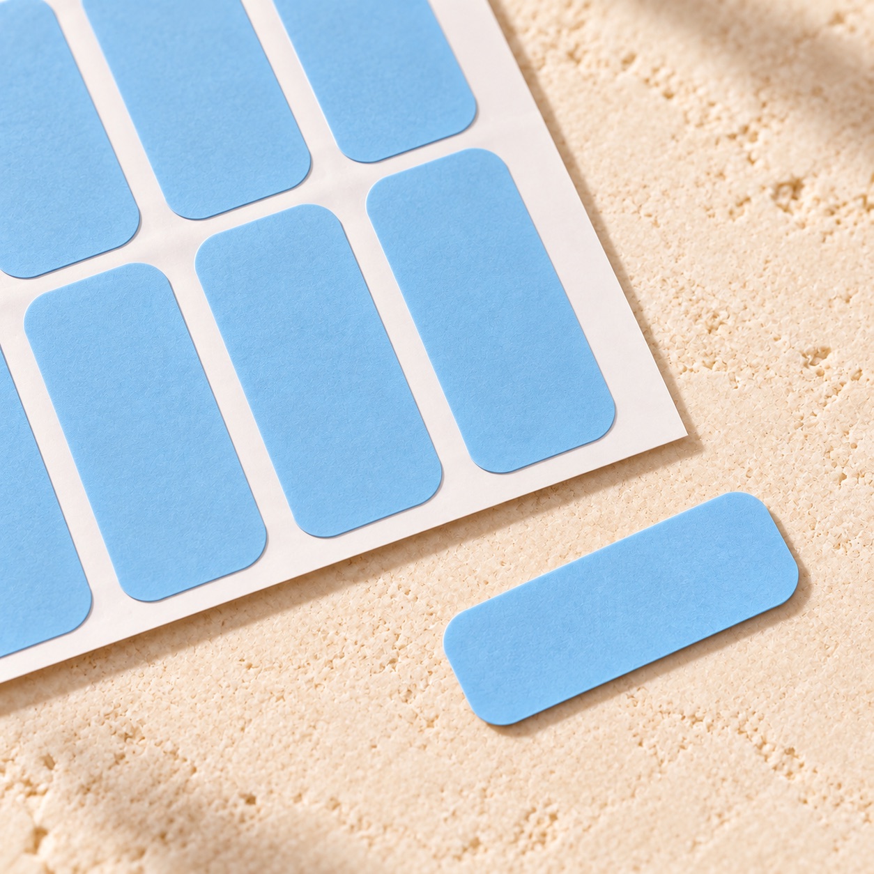 Illustrative detail of Blue Hair Extension Tape Tabs · 10 Sheets / 120 Tabs